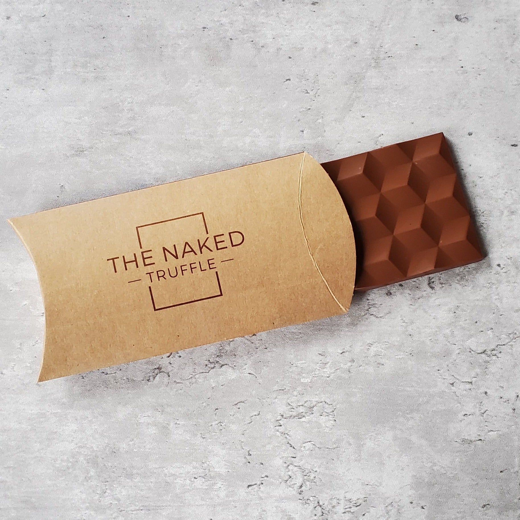 milk chocolate and sea salt bar, eco-friendly packaging 